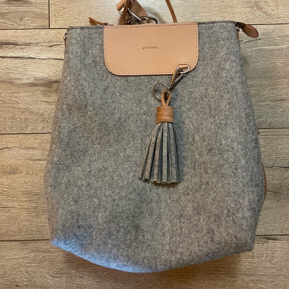 graf lantz merino wool backpack.